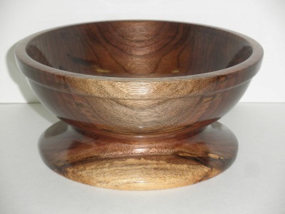 Walnut Bowl with Base Feb 2012