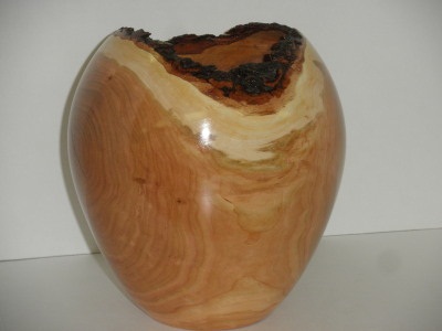 Cherry Natural Edge Vase - Feb 2012