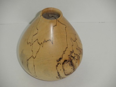 Spalted and Fluted Maple Vase - April 2012