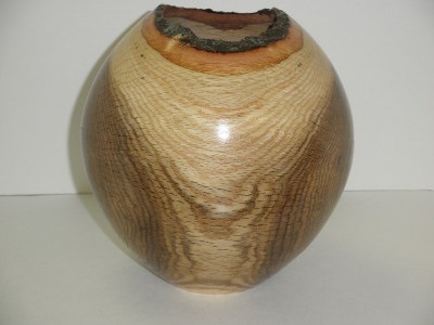 Pin Oak Vase – Natural Edge - Sept 2012