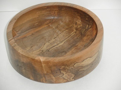 Eight Inch Spalted Maple Bowl - July 2012