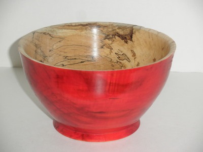 Spalted Maple Bowl…outside dyed - Oct 2012