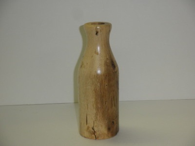 Spalted Oak Bottle Made From Fence Post - July 2012